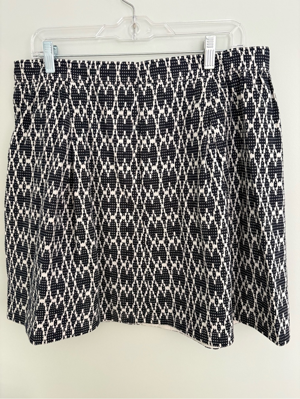 J Crew Navy and White Patterned Women’s Skirt